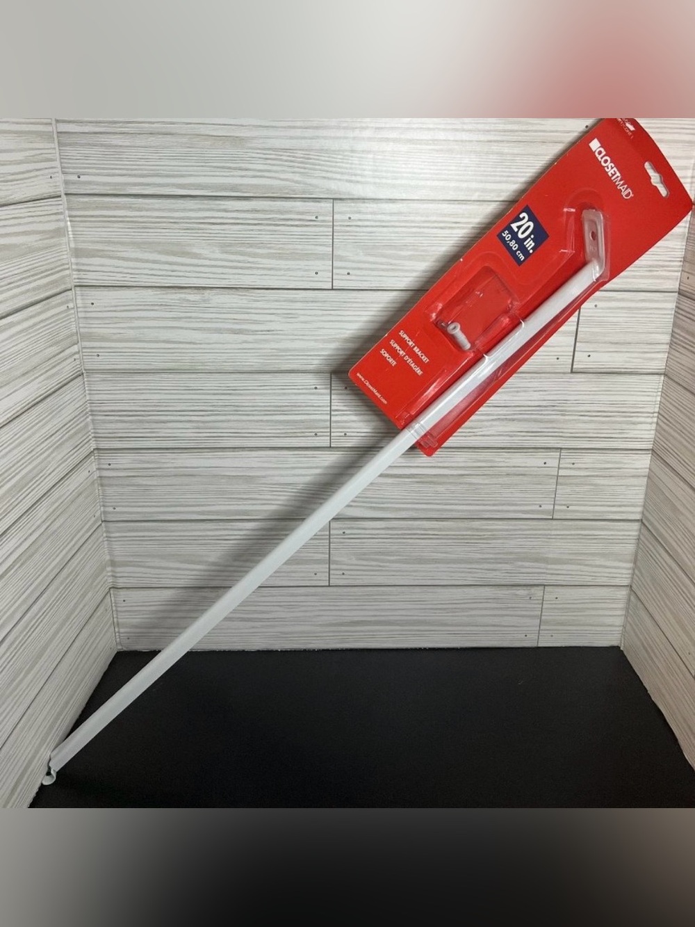 New ClosetMaid White Support Bracket 20" - #26605
